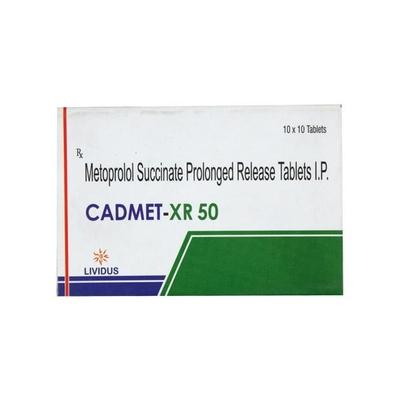 Cadmet XR 50mg Tablet 10'S - Hypertension-Bet