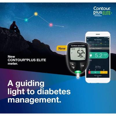 Contour Plus Elite Blood Glucose Monitor with Free Strips 25's - Blood Glucose Monitors/Strips