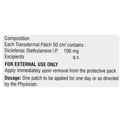 POWERGESIC TRANSDERMAL 100mg Patch 3's - Pain relief-Nsa