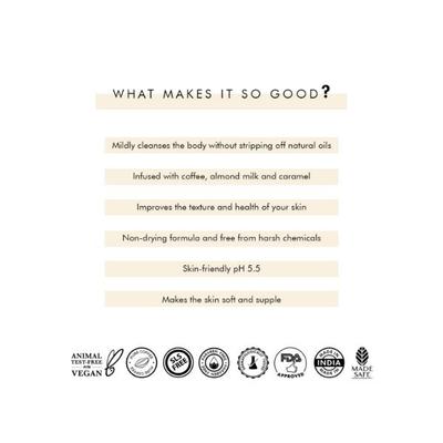 mCaffeine Cappuccino Coffee Bathing Bar pH 5.5 Soap Free Syndet Bar 2's - Soaps