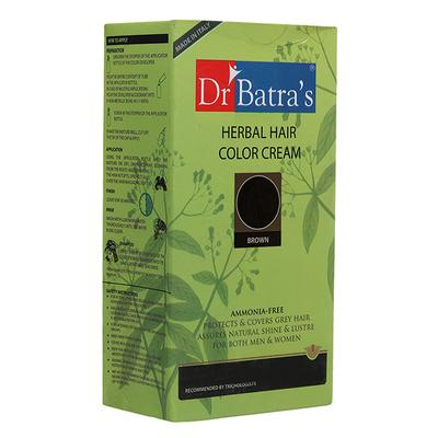 Dr. Batra's Herbal Hair Color Cream - Brown 130 gm - Crème