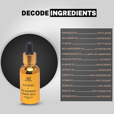 House of Beauty Pigmentation Oil For Pigmented Skin, Reduces Melanin, Uneven Skin Tone 30ml - Face Oils