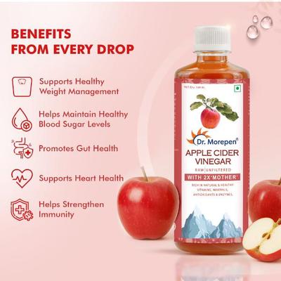 Dr. Morepen Apple Cider Vinegar Juice 500 ml - Ayurvedic Juices