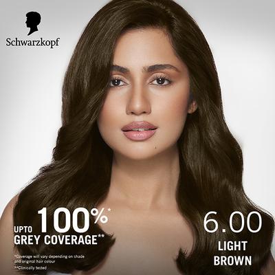 Schwarzkopf Simply Colour Permanent Hair Colour For 100% Grey Coverage - 6.00 Light Brown 142.5 ml - Crème
