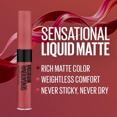 Maybelline New York Sensational Liquid Matte Lipstick 08, Sensationally Me 7ml - Liquid Lipsticks