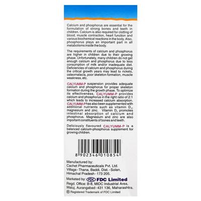 Calyumm P Suspension 200ml - Supplements-Cal