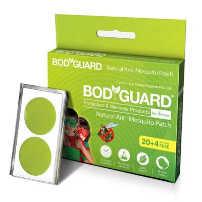 Bodyguard Premium Natural Anti Mosquito Patches - 24 patches 1's - Insect Repellents