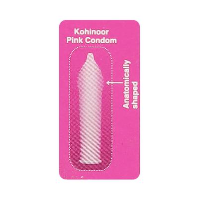 Kohinoor Pink Pleasure Condoms 3's - Plain/Flavoured Condoms
