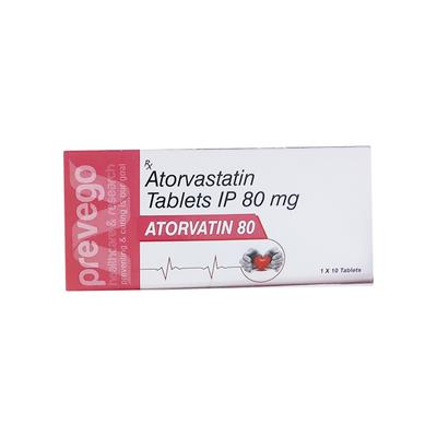 ATORVATIN 80 Tablet 10's - High Cholesterol-Dys