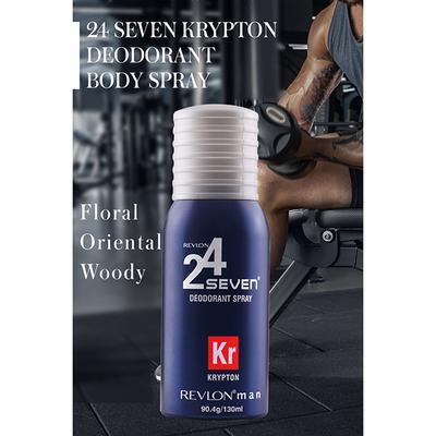 Revlon 24 Seven Deodorant Body Spray For Men (Combo Of 3 - Krypton, Mercury & Platinum) 130 Ml - Men Deodorants/Roll-Ons