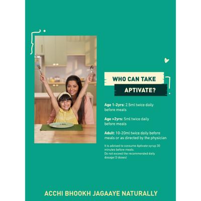 Aptivate Syrup - Tasty Pineapple Flavour 450 ml - Speciality Medicines