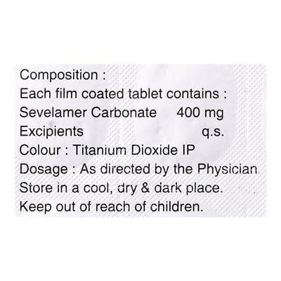 Sevcar 400mg Tablet 10'S - Kidney Disease/Stones-Oth