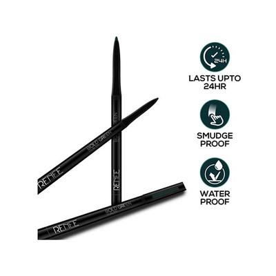 RENEE Kajal Pen with Sharpener - Bold Green 0.35 gm - Kajal & Kohls