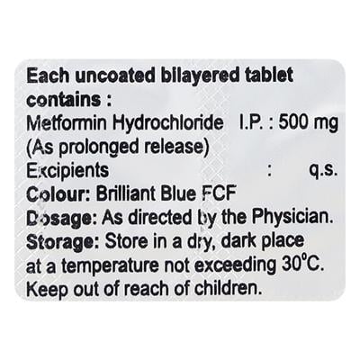 MR MET IPR 500mg Tablet 10's - Diabetes-Ant