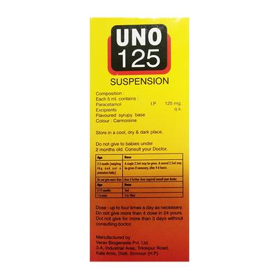 UNO 125 TASTY PLUM GRANNY FLAVOURED KIDS Suspension 60ml - Fever-Ana