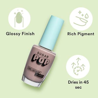 SUGAR POP Nail Lacquer 08 Silk Stockings 10 ml - Nail Polish