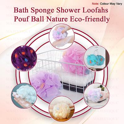 Majestique Cleanse Flower Loofah Mesh Bath Shower Ball For Women And Men, Shower Essential Skin Care 1's - Loofahs & Sponges