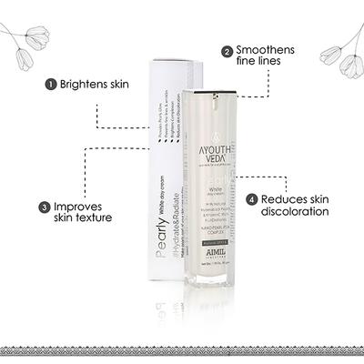 Ayouthveda Pearly White Day Cream 50 gm - Face Creams