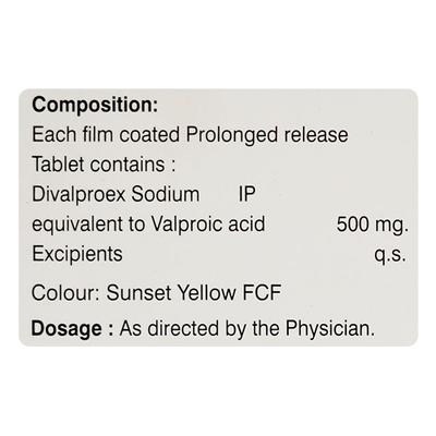 NUDIVAL XR 500mg Tablet 10's - Epilepsy/Convulsion-Ant