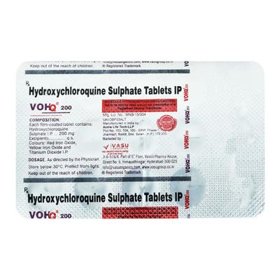 VOHQ 200 Tablet 15's - Malarial