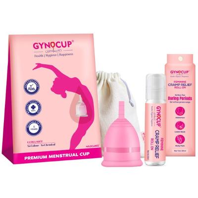 GynoCup Reusable Menstrual Cup - Small + Natural Intimate GynoWipe 10's - Menstrual Cups