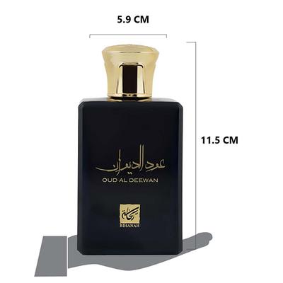 RIHANAH Oud Al Deevan EDP Perfume for Men 100 ml - Men Perfumes (Edt/Edp)