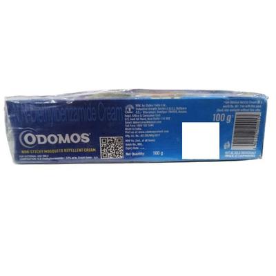 Dabur Odomos Non-Sticky Mosquito Repellent Cream - Vitamin E + Almond Oil 100 gm + Free Odomos Natural Cream Worth Rs 36 - Personal Care (Ayush)