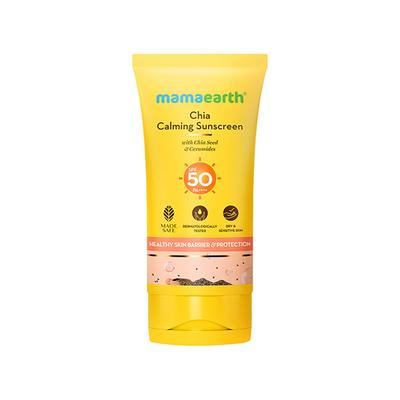 Mamaearth Chia Calming Sunscreen with Chia Seed & Ceramides 50 g - Face Sunscreen