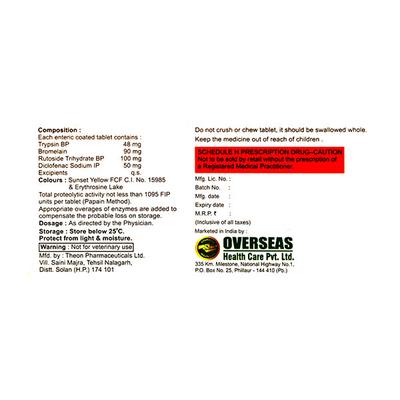 OZYM D Tablet 10's - Pain relief-Nsa