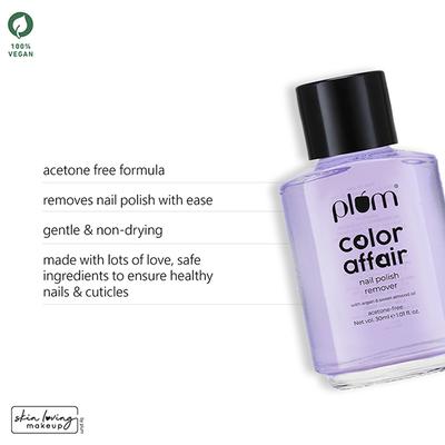 Plum Color Affair Nail Polish Remover 30 ml - Nail Polish Remover