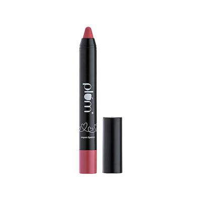 Plum Twist & Go Matte Lipstick Ceramides + Hyaluronic Acid Airbrushed Finish Long Lasting 100% Vegan & Cruelty-Free The Rosy One - 131 (Dusty Rose) 1.8 gm - Lip Crayons
