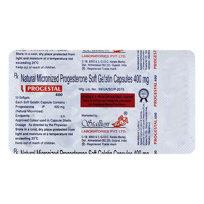 PROGESTAL 400 Capsule 10's - Hormonal Therapy-Oes