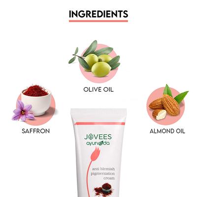 Jovees Herbal Anti Blemish Pigmentation Face Cream For All Skin Types and Paraben & Alcohol Free - Face Creams