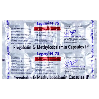 LEGASY M 75mg Capsule 10's - Neuropathic Pain-Dru