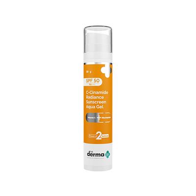 The Derma Co. C-Cinamide Sunscreen Spf 50 Aqua Gel, With Vitamin C & Niacinamide, Pa++++ 50 gm - Face Sunscreen
