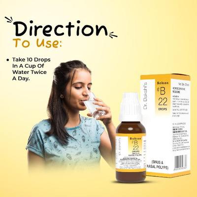 Bakson's B22 Sinus Drops 30 ml - Homeopathic Drops