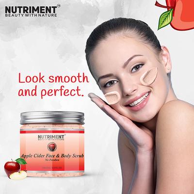 Nutriment Apple cider Scrub All Skin Type 250 gm - Scrubs & Exfoliants