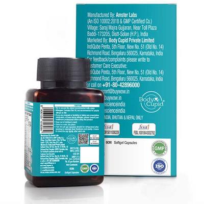 WOW Life Science 1500 mg Omega 3 Veg Capsule 60's - Omega Fish Oil Fatty Acids