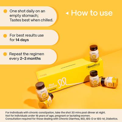 The Good Bug Gut Cleanse - Prebiotic Colon Detox Shots 14s 14's - Multi-Vitamins