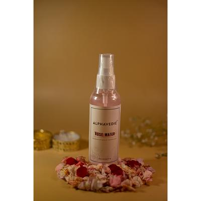 Alphavedic Gulab Jal with 100% Natural Rose Extracts, Boost Hydration 100ml - Face Moisturizers