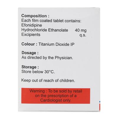 EFONTA 40mg Tablet 15's - Hypertension-Cal