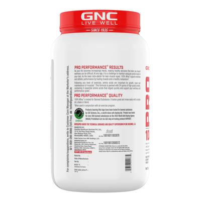 GNC Pro Performance 100% Whey Protein Powder - Vanilla Cream 907gm - Whey Proteins