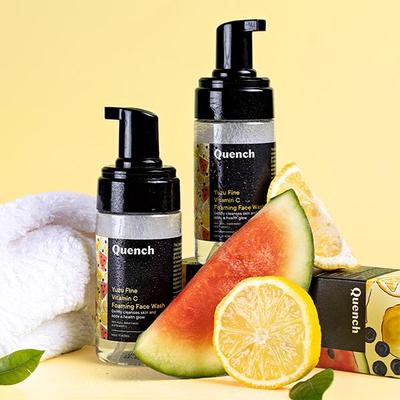 Quench Botanics Yuzu Fine Vit C Foaming Face Wash, Korean Skin Care 100 ml - Scrubs & Exfoliants