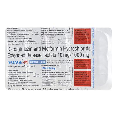 VOAGE M 10/1000 Tablet 10's - Diabetes-Ant
