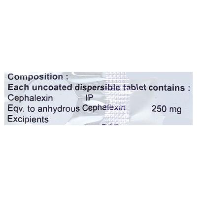 CEPHAXIN 250 DT Tablet 10's - Bacterial Infections-Cep
