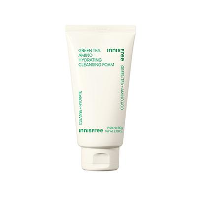 Innisfree Green Tea Amino Acid Foam Cleanser - Hydrating, Soft & Rich Cleanser for Daily Use 80 gm - Face Wash & Cleansers