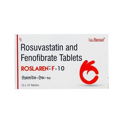 Roslaren F 10/160mg Tablet 10'S - High Cholesterol-Dys