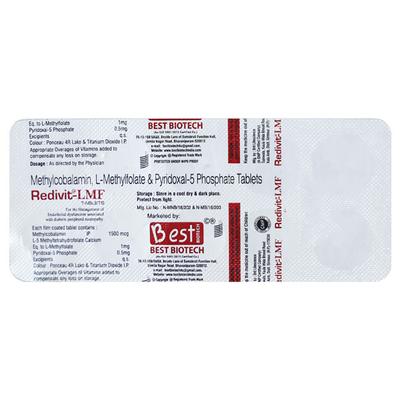 REDIVIT LMF Tablet 10's - Iron Supplement/Anaemia-Vma