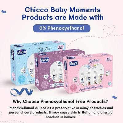 Chicco Baby Moments Baby Caring Set Pink 100 gm - Baby Body Wash