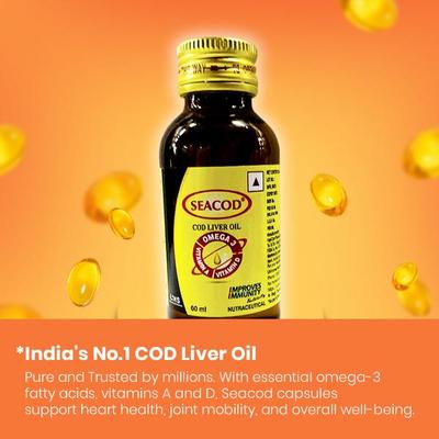 Seacod Cod Liver Oil (Type B) BP 60 ml - Multi-Vitamins
